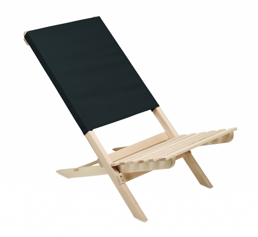 Logotrade promotional product image of: Foldable wooden beach chair